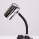 Egon hillebrand chrome goose neck table lamp 1970s