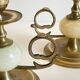 BOUGEOIRS Vintage Onyx Marble and Brass