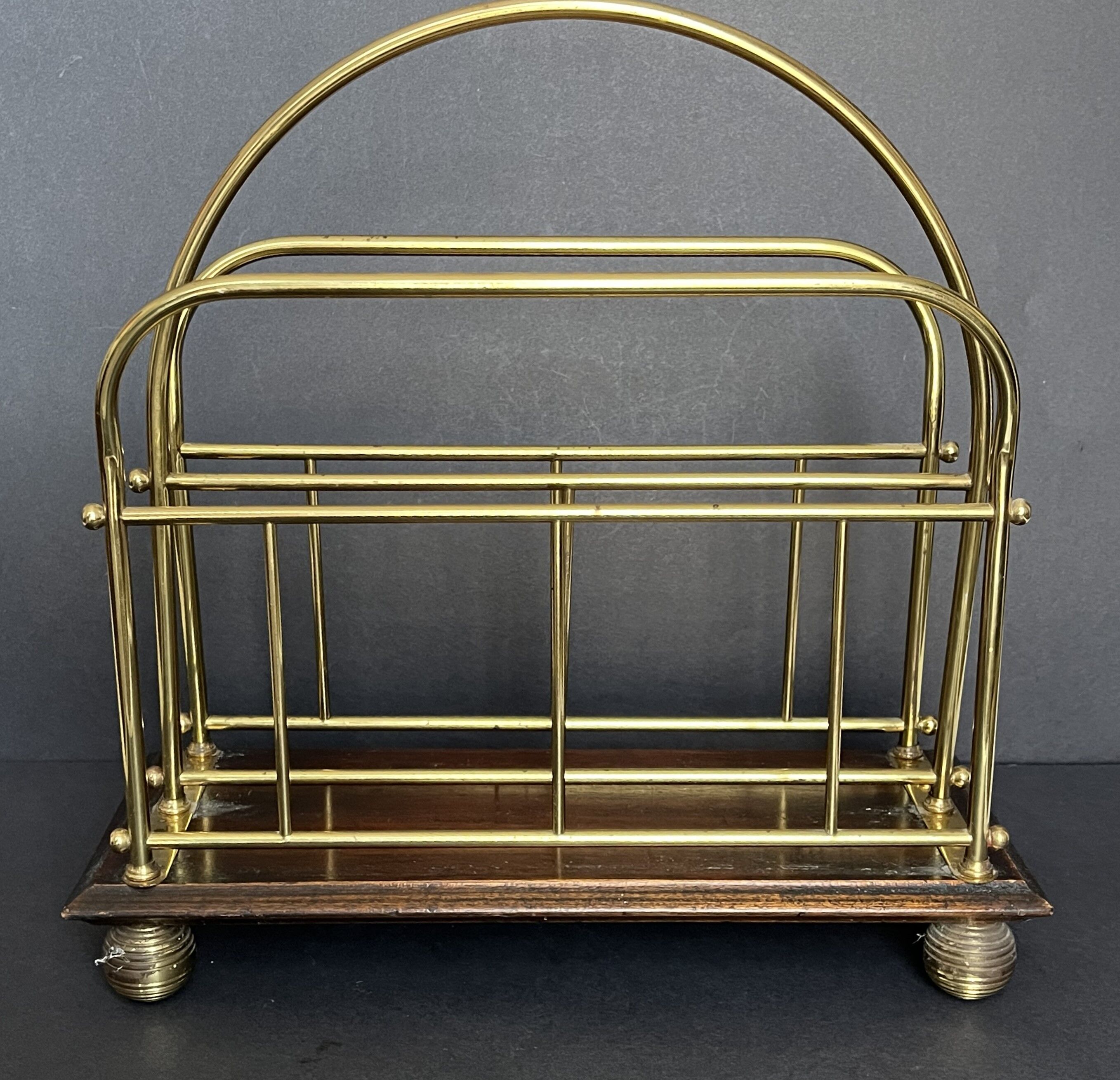 Vintage magazine door in gold metal