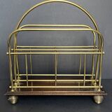 Vintage magazine door in gold metal