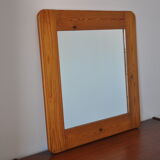 Miroir en bois années 70 pin