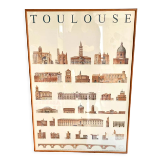 Affiche encadrée Toulouse
