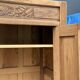 Art Deco bonnetière wardrobe from Paris in raw and solid oak.