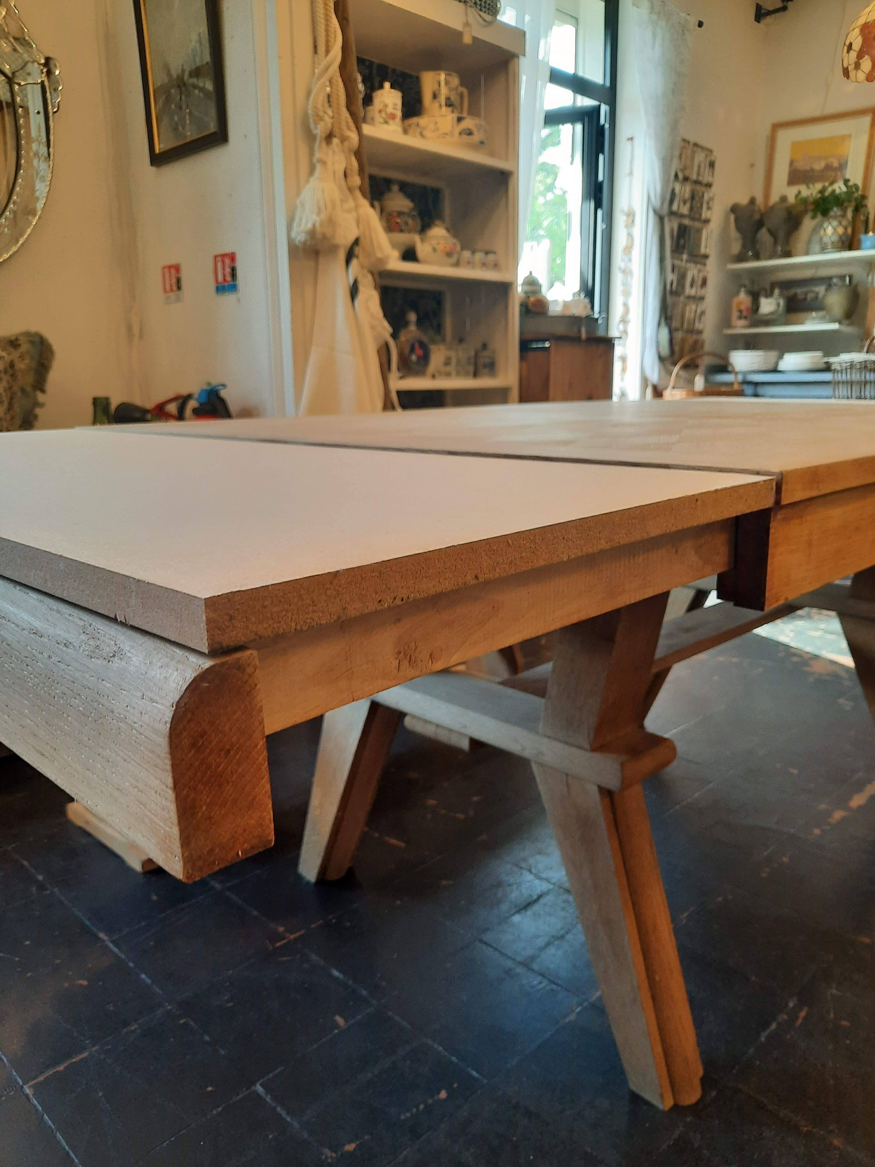 1940s oak dining table