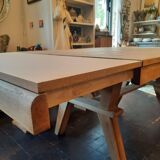 1940s oak dining table
