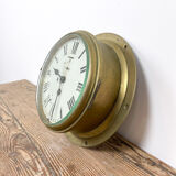 Antique brass navy ship clock