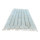 Beni Ouarain rug 240x160 cm – Natural Undyed Wool – Sculpted Relief Pattern
