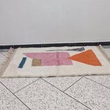 Handmade pure wool rug, size 140 x 260 cm.