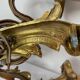 Pair of bronze wall sconces
