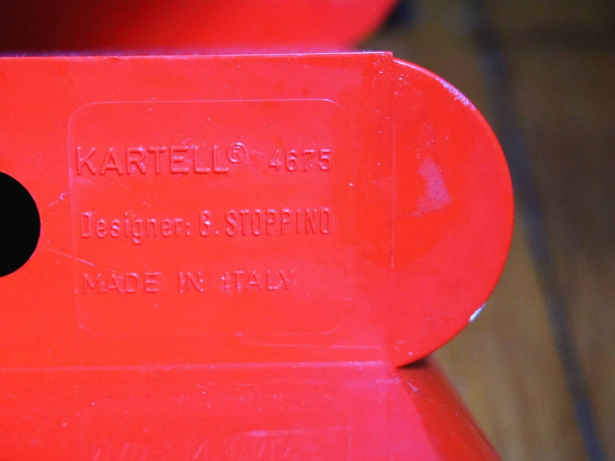 Magazine rack Kartell Giotto Stoppino 1970