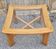 Scandinavian design coffee table, solid wood and glass, vintage, 70s