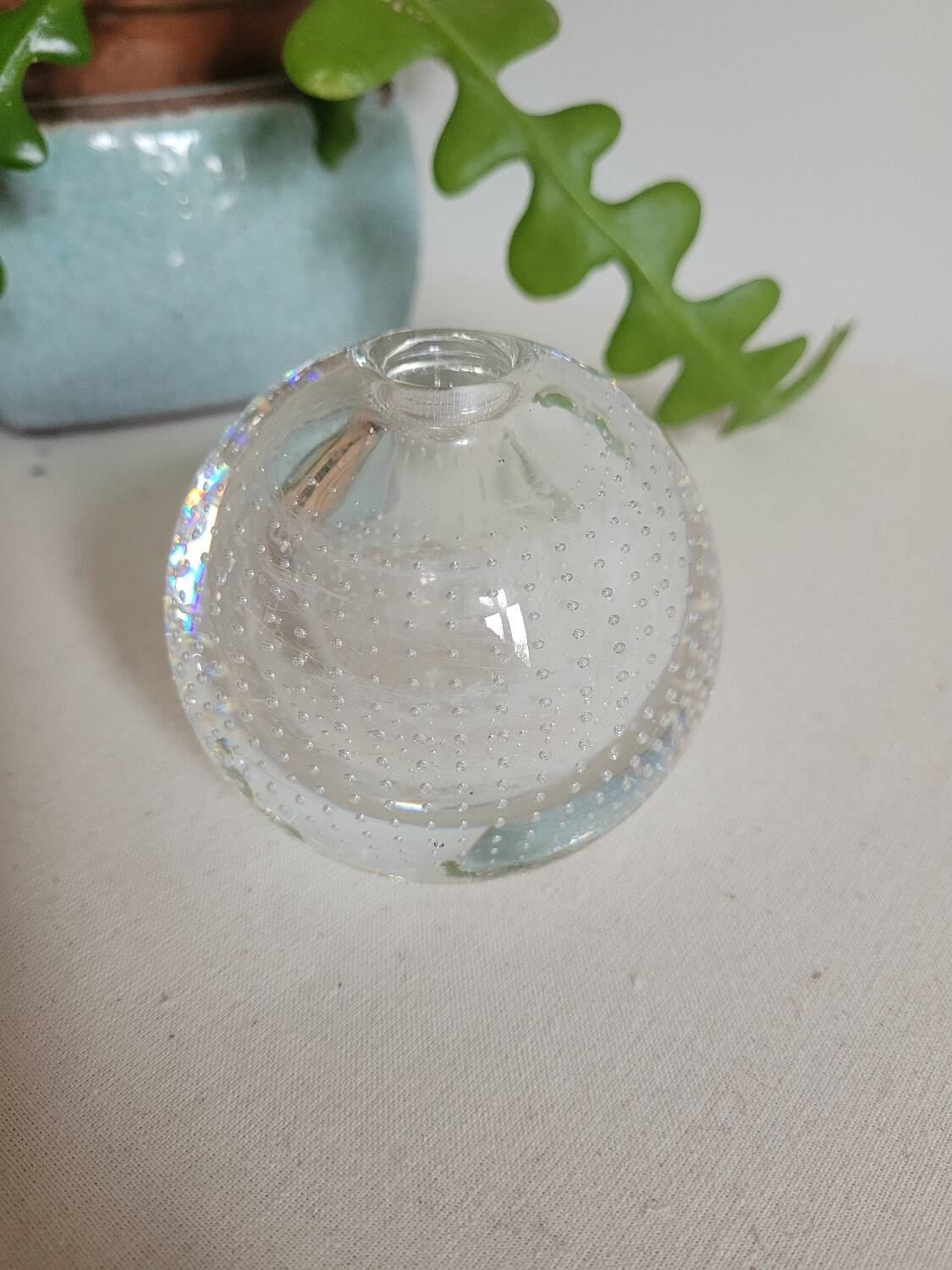 Round crystal vase AD Copier Spijkervaas