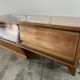 2 Showcases furniture of loom with drawers oak wood jewelry Art Deco 1930' compass feet