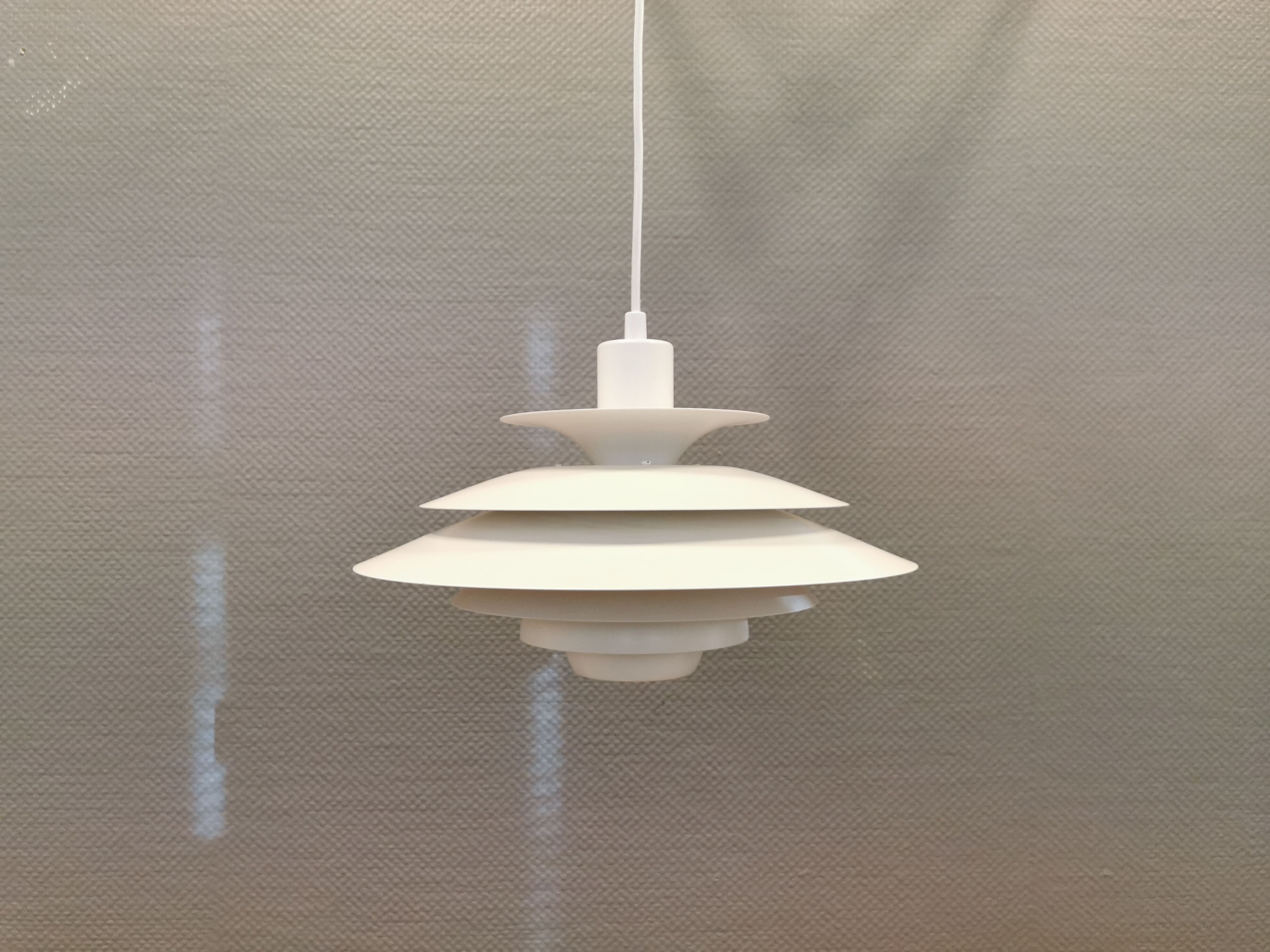 Danish designed hanging lamp, produced by JEKA (closed in the 1990s) model 1039-H.