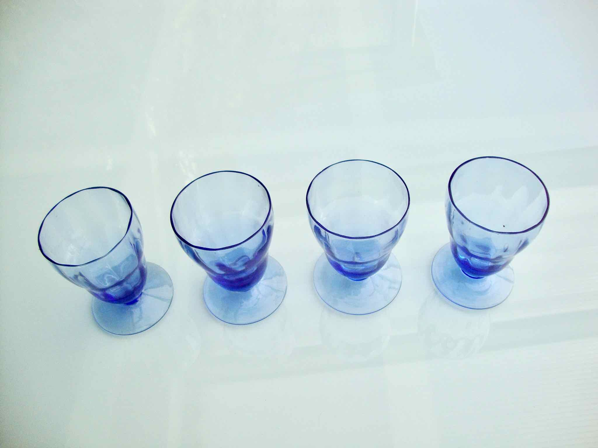 4 myosotis blue glasses