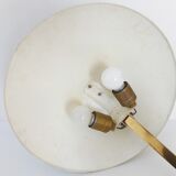 Important khaki saucer 1950 vintage 50's rockabilly desk lamp desk lamp