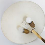 Important khaki saucer 1950 vintage 50's rockabilly desk lamp desk lamp