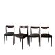 Set of 4 Scandinavian teak chairs by Niels Otto Moller, Denmark 1950.