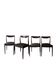Set of 4 Scandinavian teak chairs by Niels Otto Moller, Denmark 1950.
