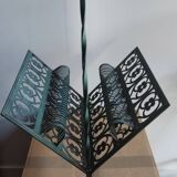 Florentine style metal magazine rack