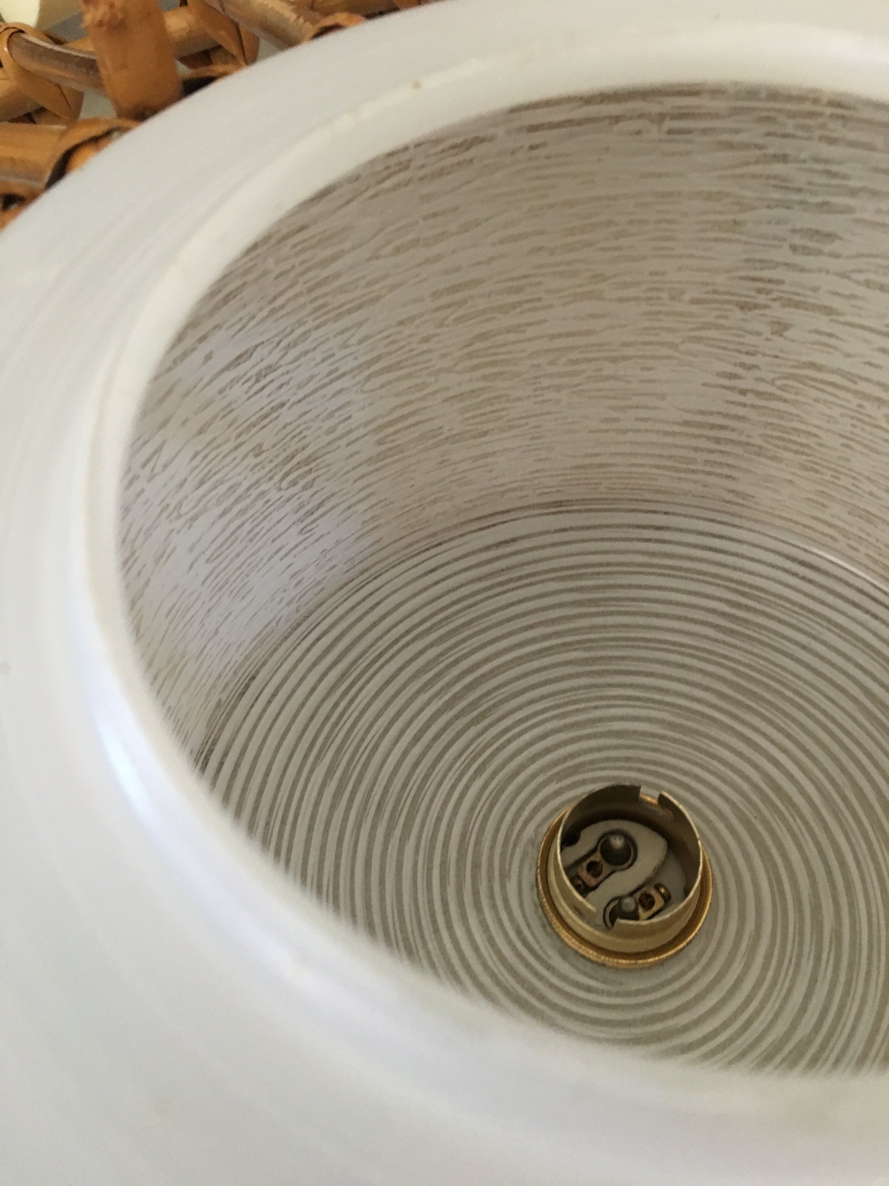 RATTAN AND GLASS hanging