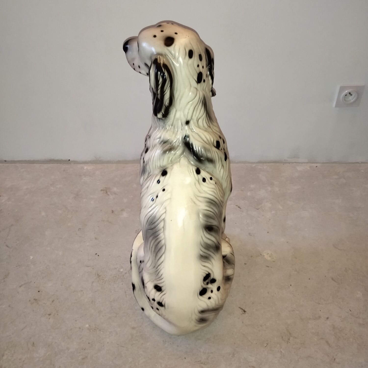 Ceramic dog 60s life-size