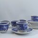 Villeroy & Boch coffee set décor Burgenland blue - 6 cups + 6 saucers