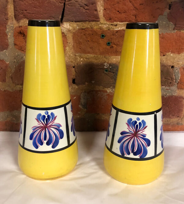 Paire de vase faïencerie de somain