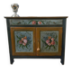 Italy 19th century: Venetian sideboard with hand-painted decorations.