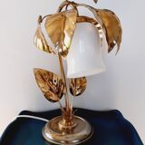 Golden metal lamp