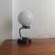 Vintage opaline globe lamp and brass – 1950s/60s