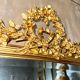 Miroir ancien à fronton Louis XVI