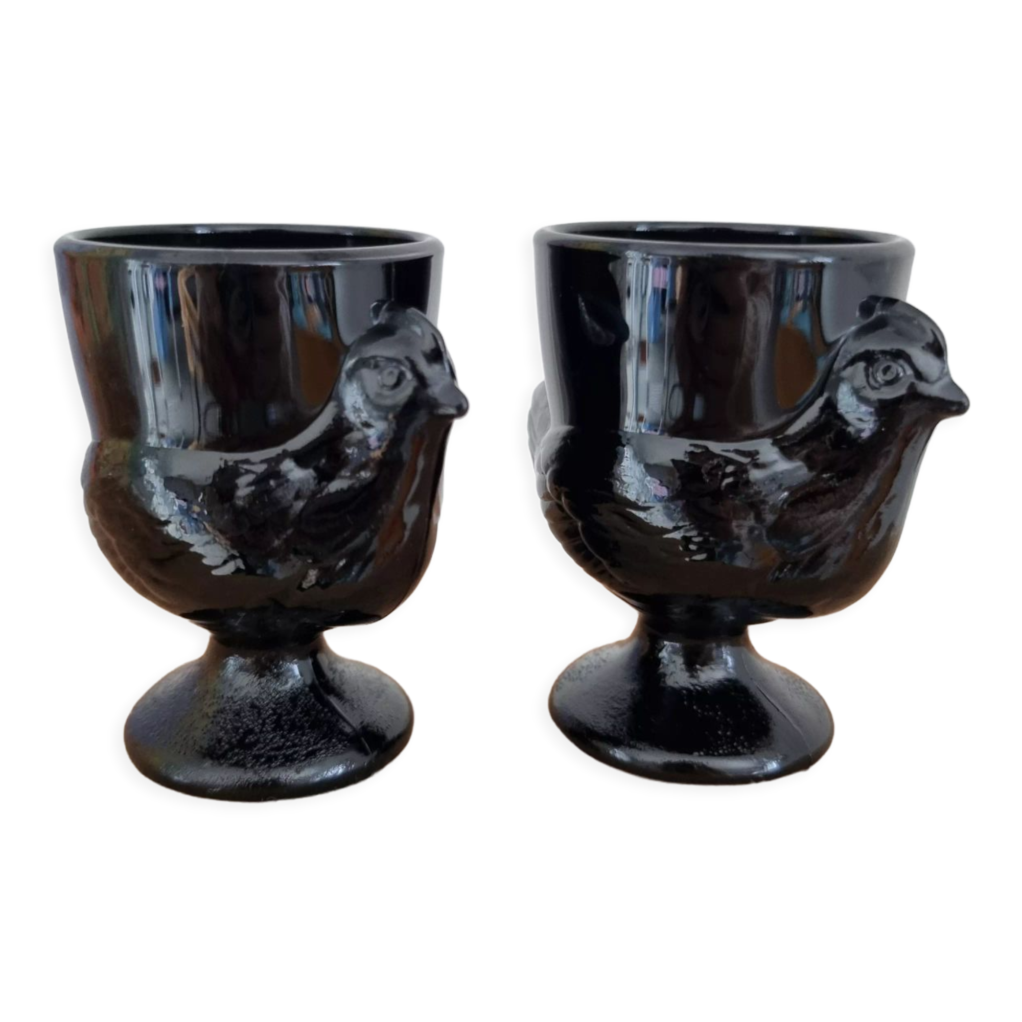 Vintage black shell duo