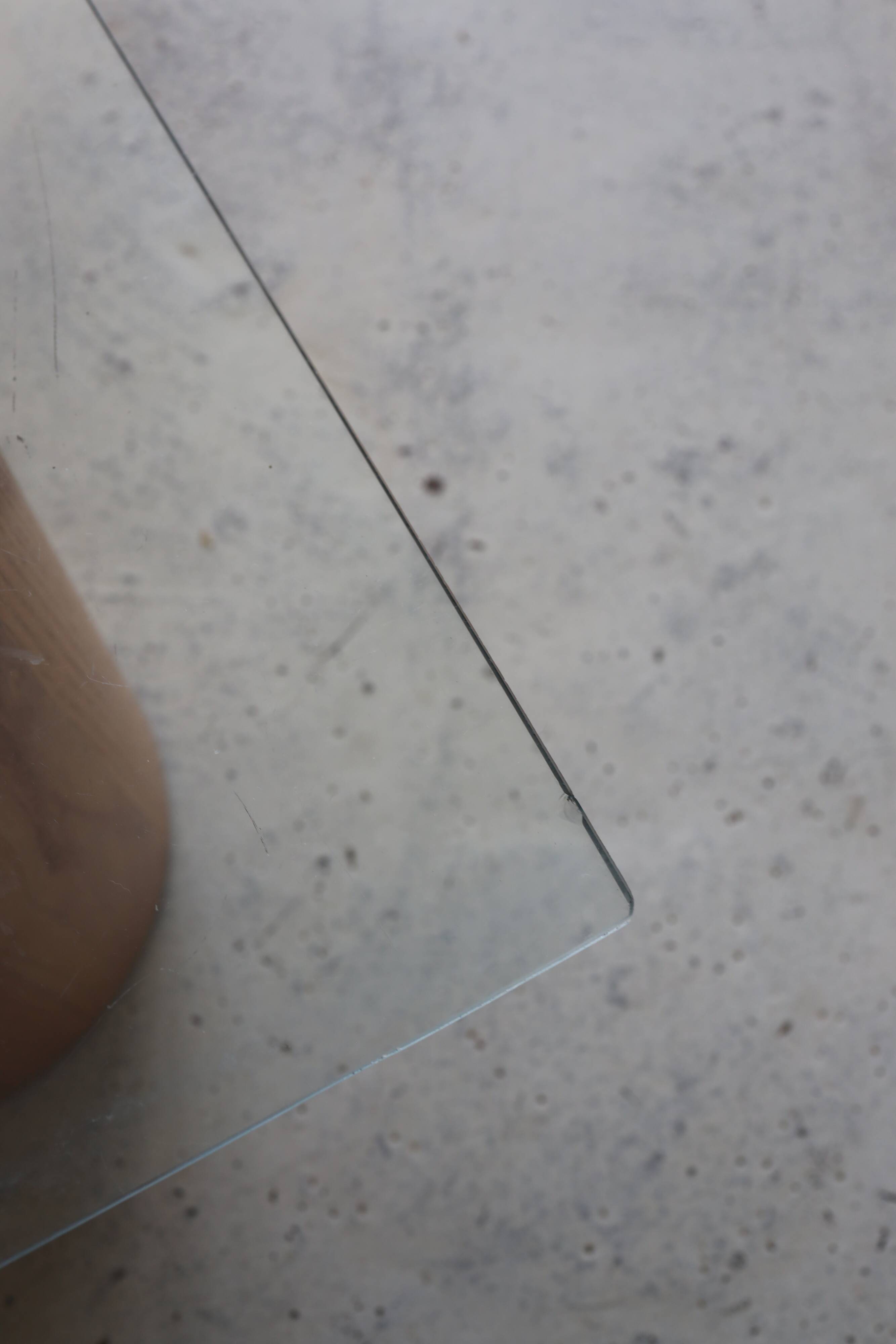 Metaforma coffee table in wood and glass top