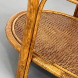 Vintage roasttan coffee table and glass top