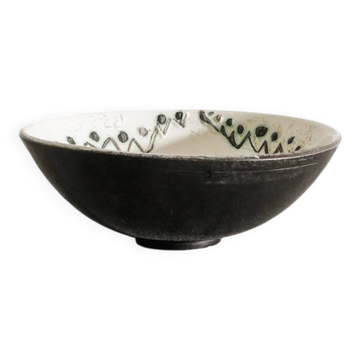 Vintage French Mid Century Ceramic Bowl by Pablo Picasso for Madoura, 1950s