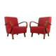 Pair of H262 armchairs by Jindrich Halabala, Czech Art Deco 1940s