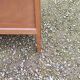 Vintage chest of drawers in walnut compass legs 4 drawers from the 1950s