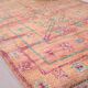 Peach Vintage Moroccan Rug 180 x 253 cm - Handmade Berber Wool Rug - Boho