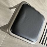 chaise TOLIX  inox et cuir