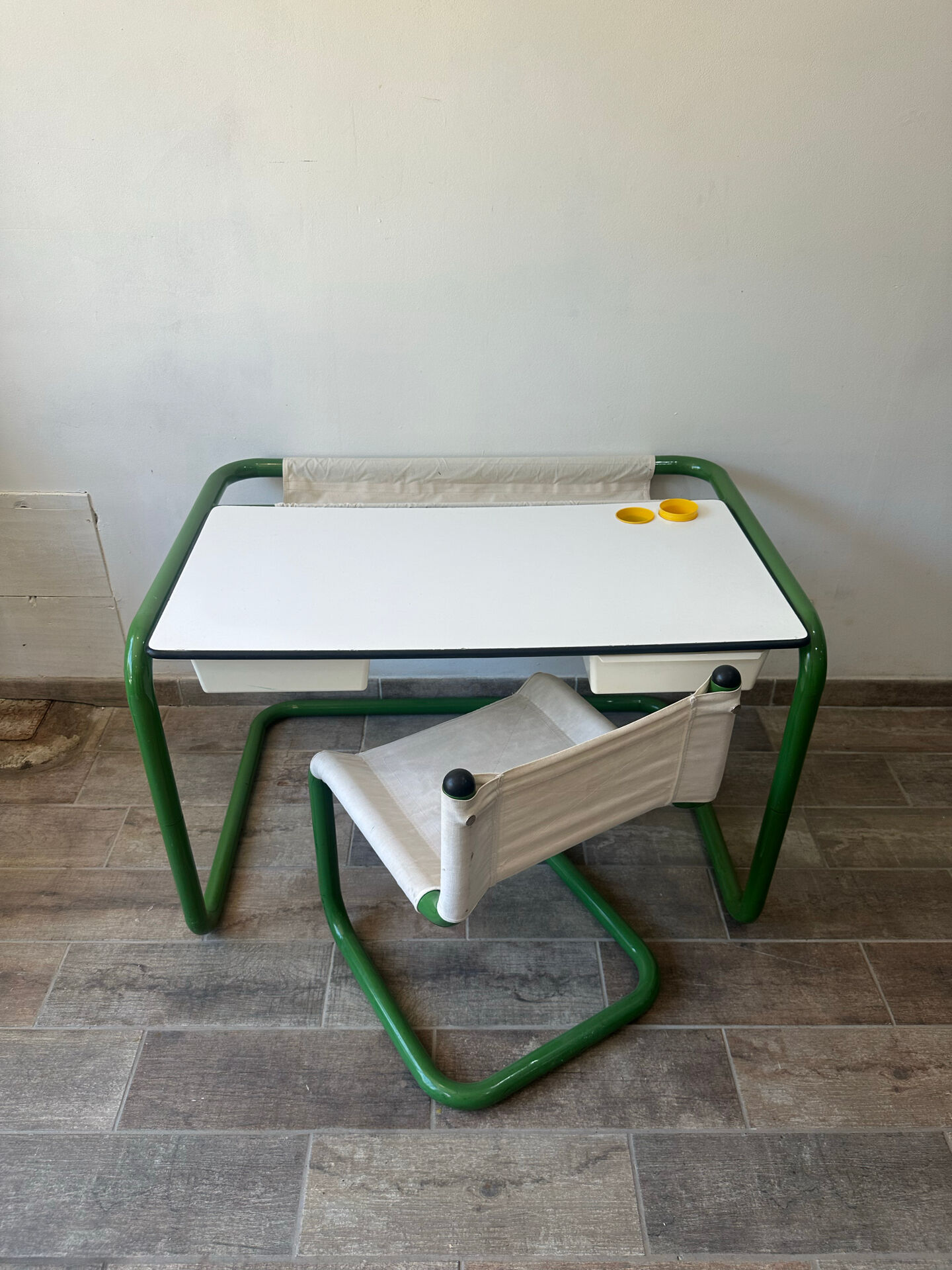 Bureau et chaise Marc Berthier 70s