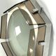 Veca, large exagonal ceiling lamp in glass and chrome. Italy 1970s