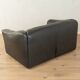 DS-47 two-seater sofa by de Sede, 1970s, black nappa leather