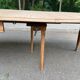 Art Deco round extendable dining table renovated in solid oak 225cm 20th century