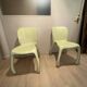 Pair of 50's 70's designer fiberglass chairs