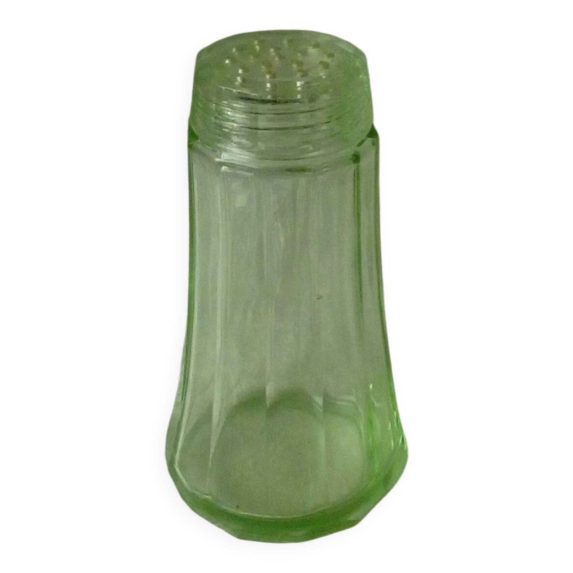 Saupoudreuse en verre en verre a facettes couleur ouraline