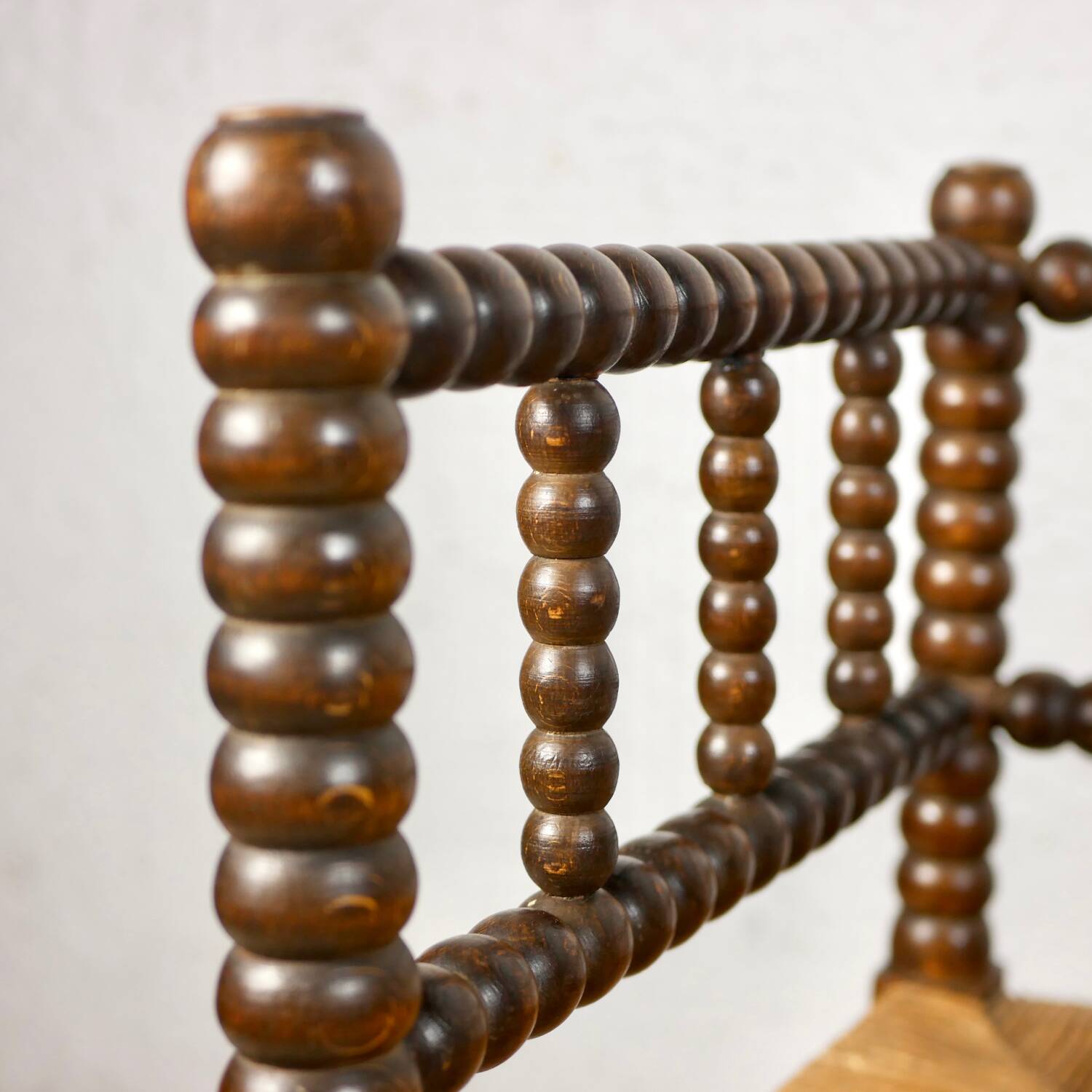 Pair of corner spool chairs