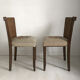 Pair of 50's vintage chairs decorated with flowers