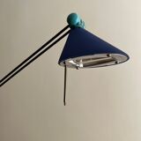 Blue memphis style table lamp