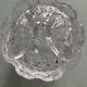 Vintage cut glass candy dish on feet (1950s).